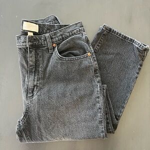 Universal Thread High Rise 90s Straight Jeans Washed Black Size 10